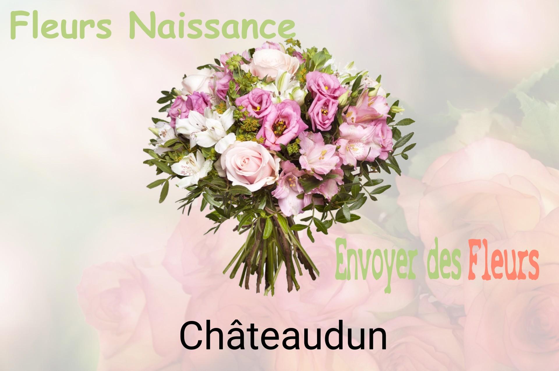 Bouquet de fleurs de naissance livré à Châteaudun